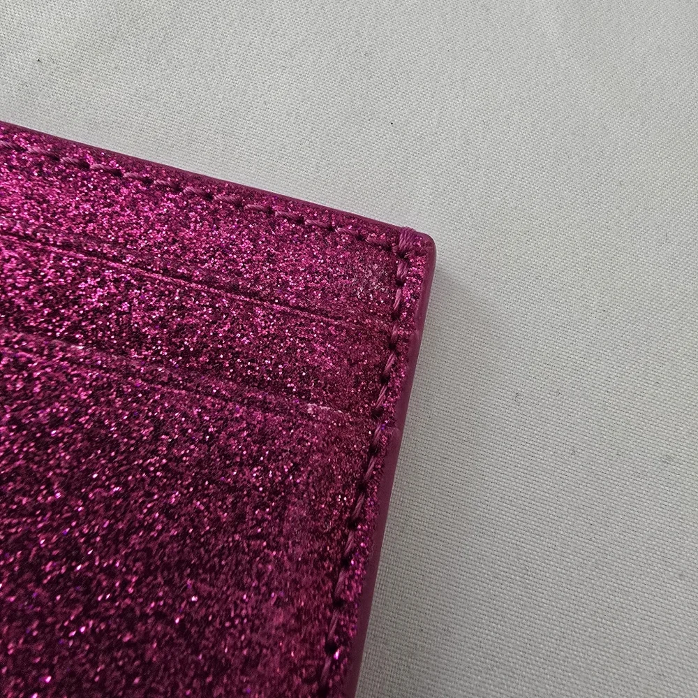 Rebecca Minkoff Pink Glitter Card Case - Picture 3 of 5